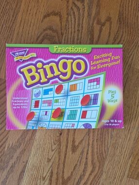 Fractions Bingo Educational Game